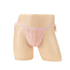 Transparent Low Waist Strap Nightclub Briefs