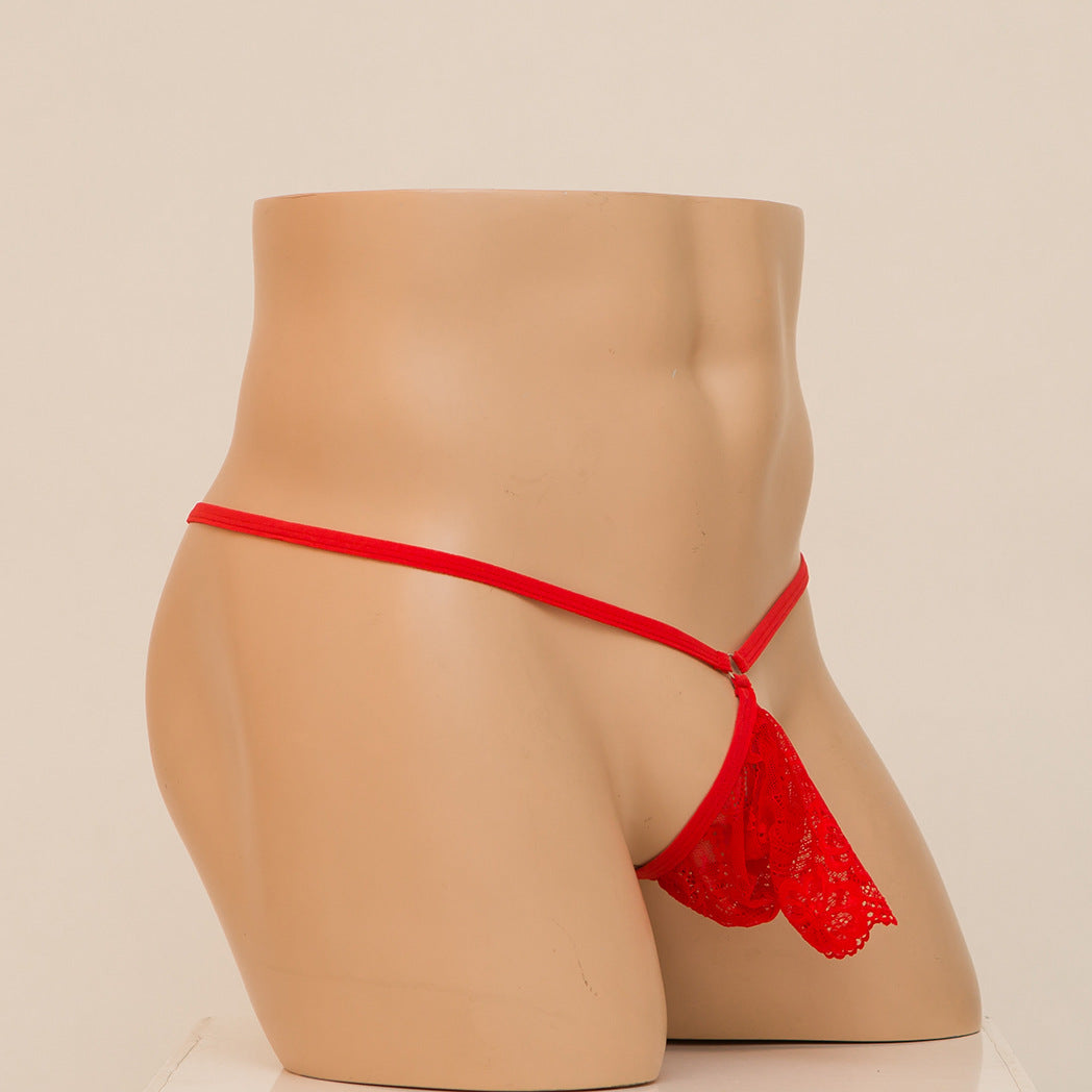 Lace Suspender Jock Strap T-Pants