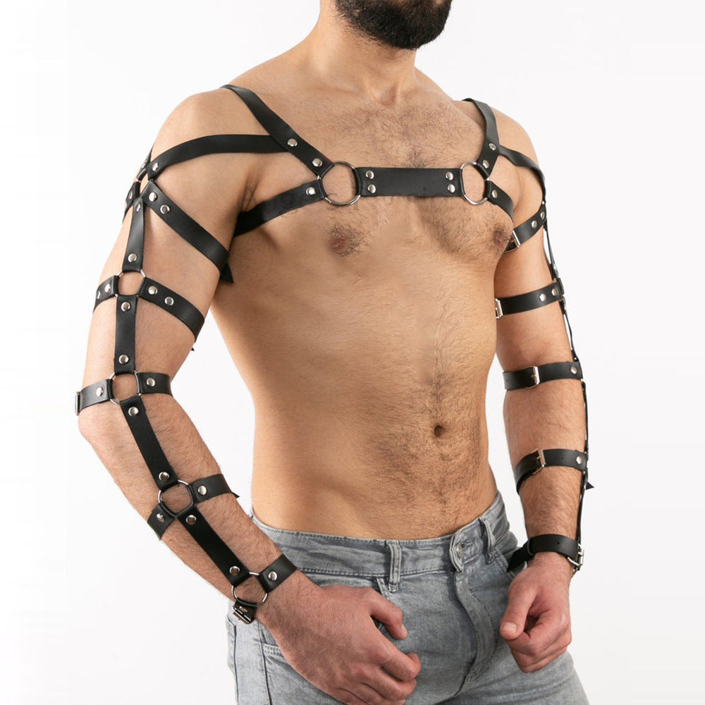 Leather Corset Bondage Belt Bundle