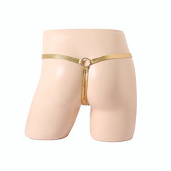 Ring Design Glossy Low Rise Thong
