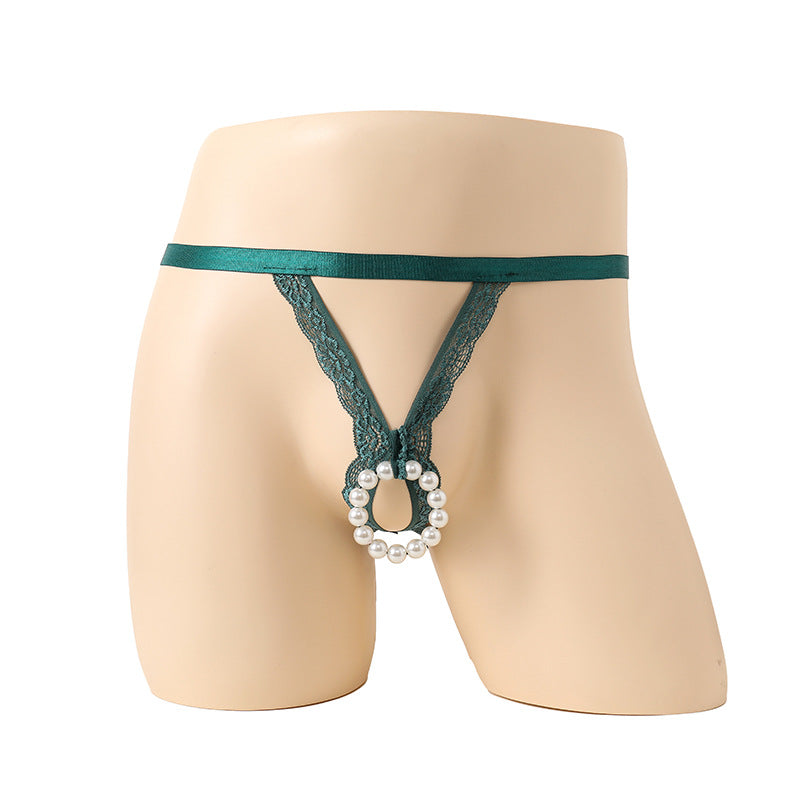 Lace Ribbon Quadrangle Underwear