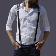 Leather Chest Shoulder Straps