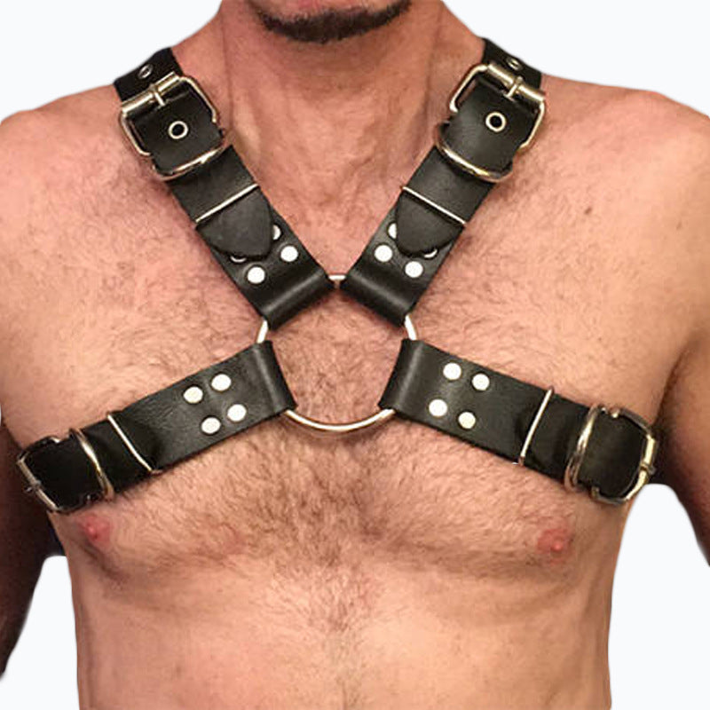 Macho Leather Bondage Bundling Clothing