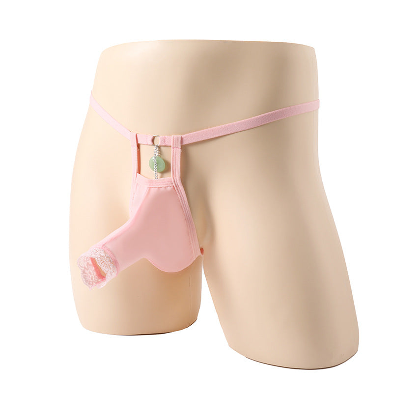 Elastic Lace Safety Buckle Underwear