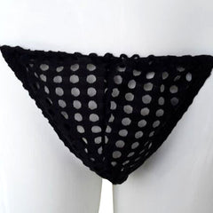 Black hollowed-out T-panties Mesh Magic