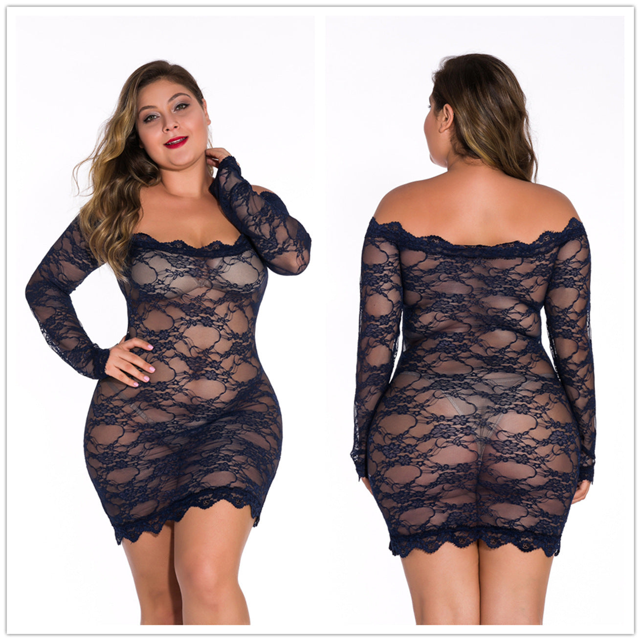 Sheer Lace Mini Dress for Confident Style and Allure