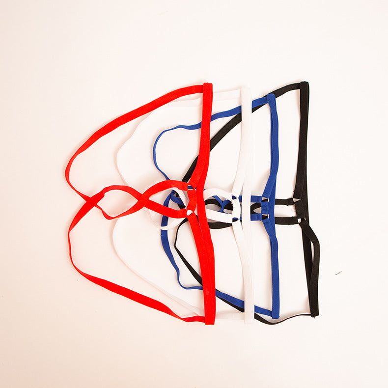 Red X Hollowed-Out Underwear