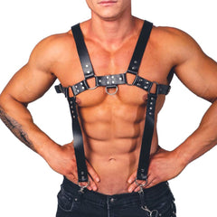 Leather Bondage Suspender Belt