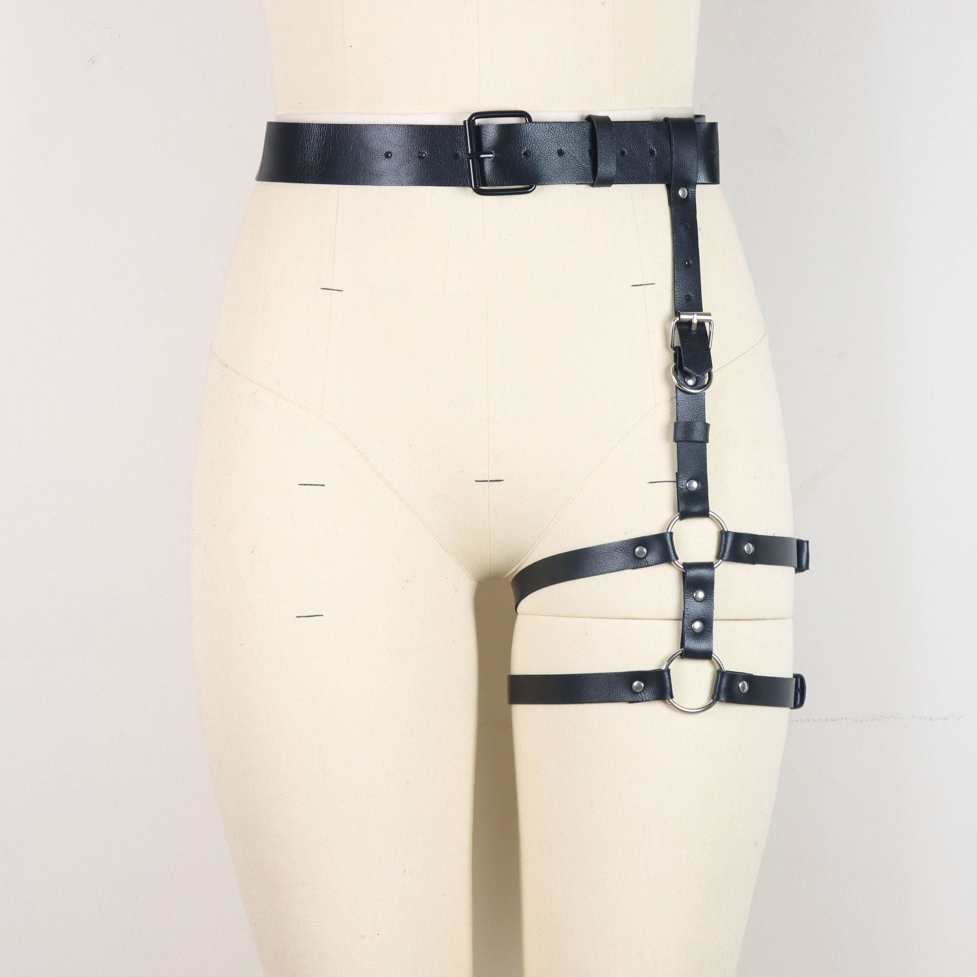 Men's Leather Underwear Costume Suit