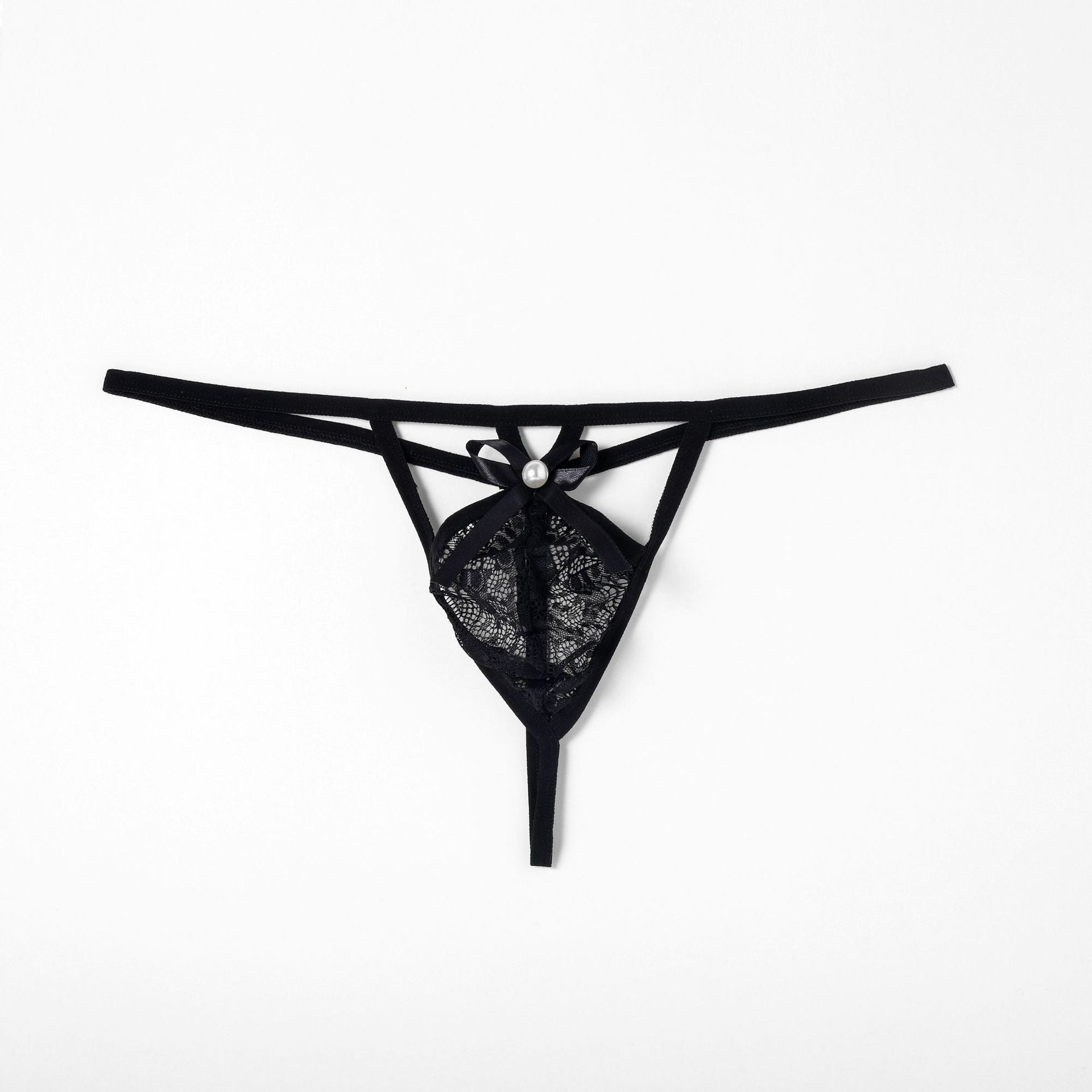 Cute Red Hollow Low Rise Thong