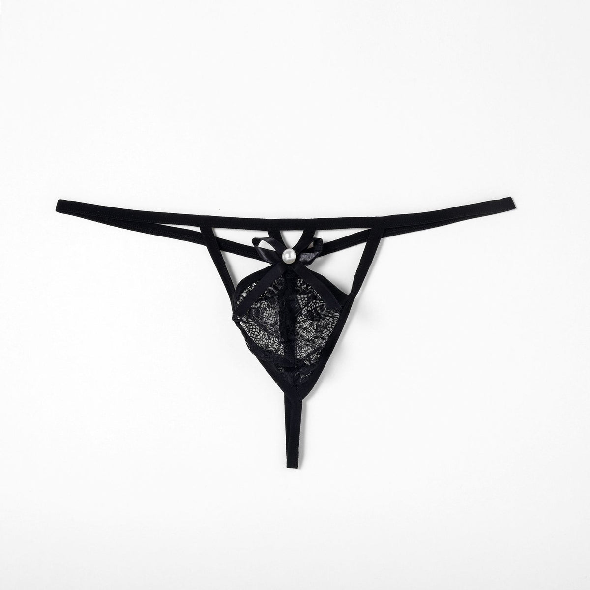 Cute Red Hollow Low Rise Thong