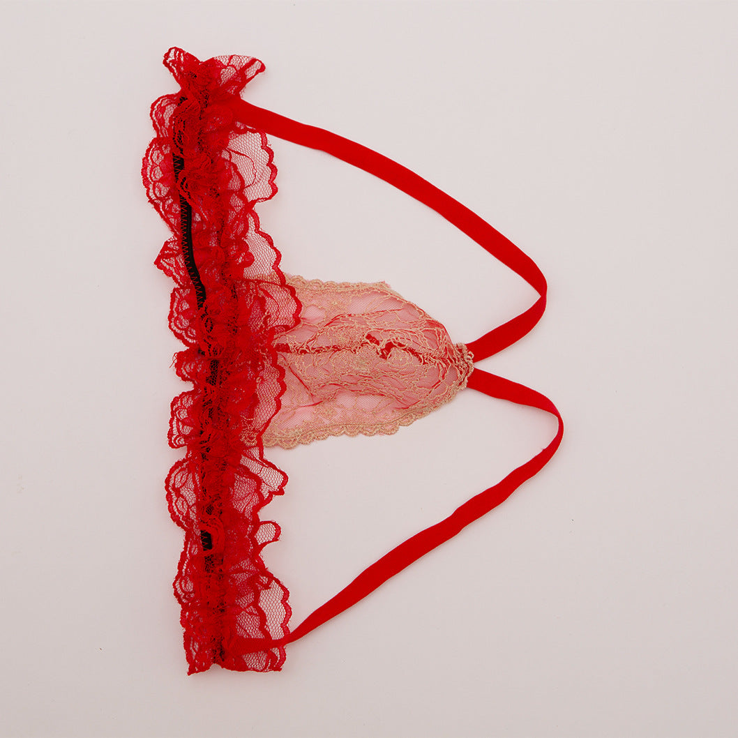 Transparent Lace T-Shaped Underwear