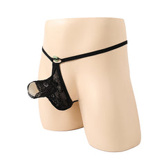 Ribbon Lace Half-Pack Safety Buckle T-Pants