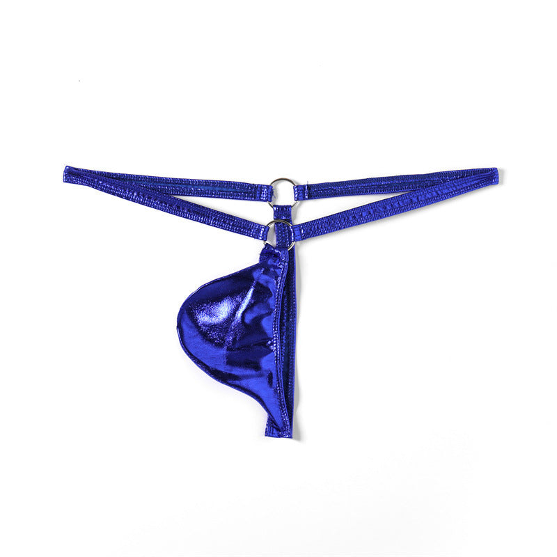 Ring Design Glossy Low Rise Thong