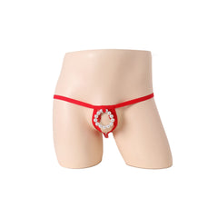 Bead Chain Pearl Hollow Perspective Underwear