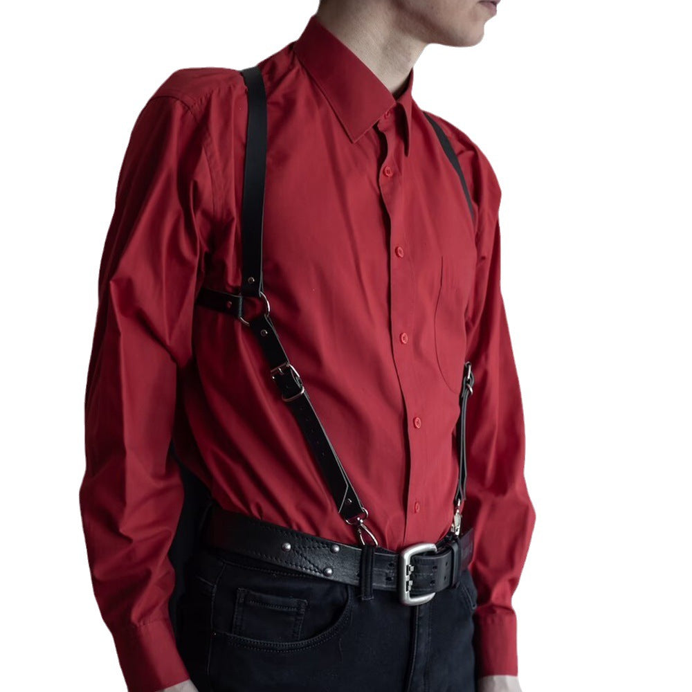 Punk Leather Hanging Shoulder Belt