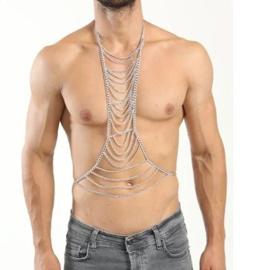 Hollow Body Chain Bondage Harness