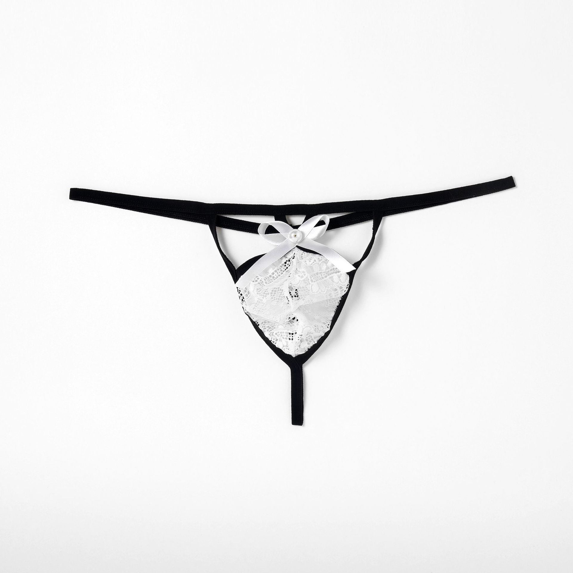 Cute Red Hollow Low Rise Thong