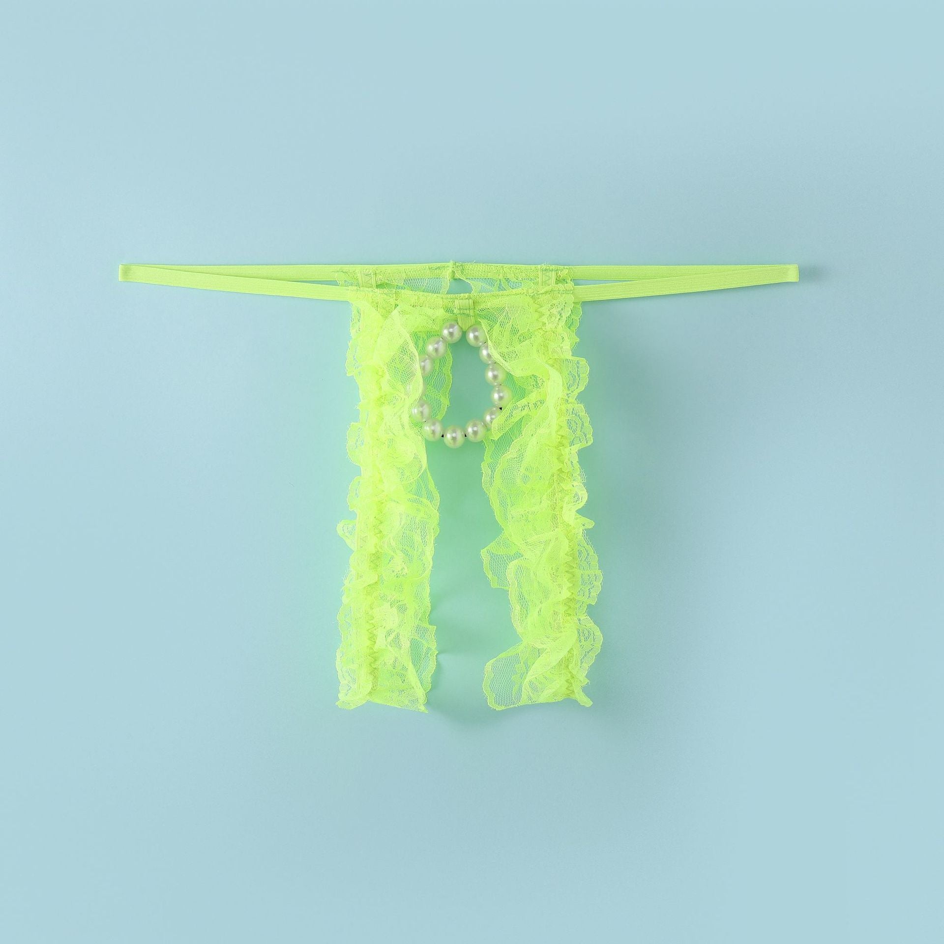 Mesh Bead Chain Hollow Thong