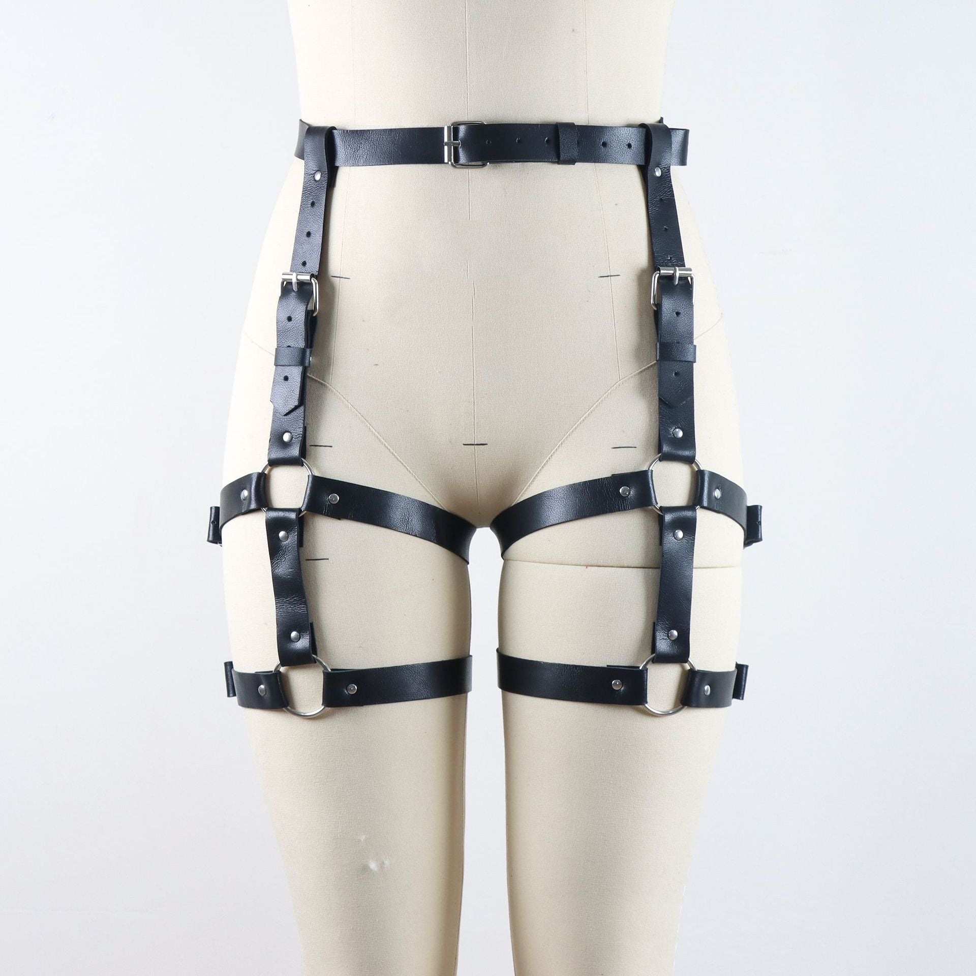 Men's Leather Underwear Costume Suit