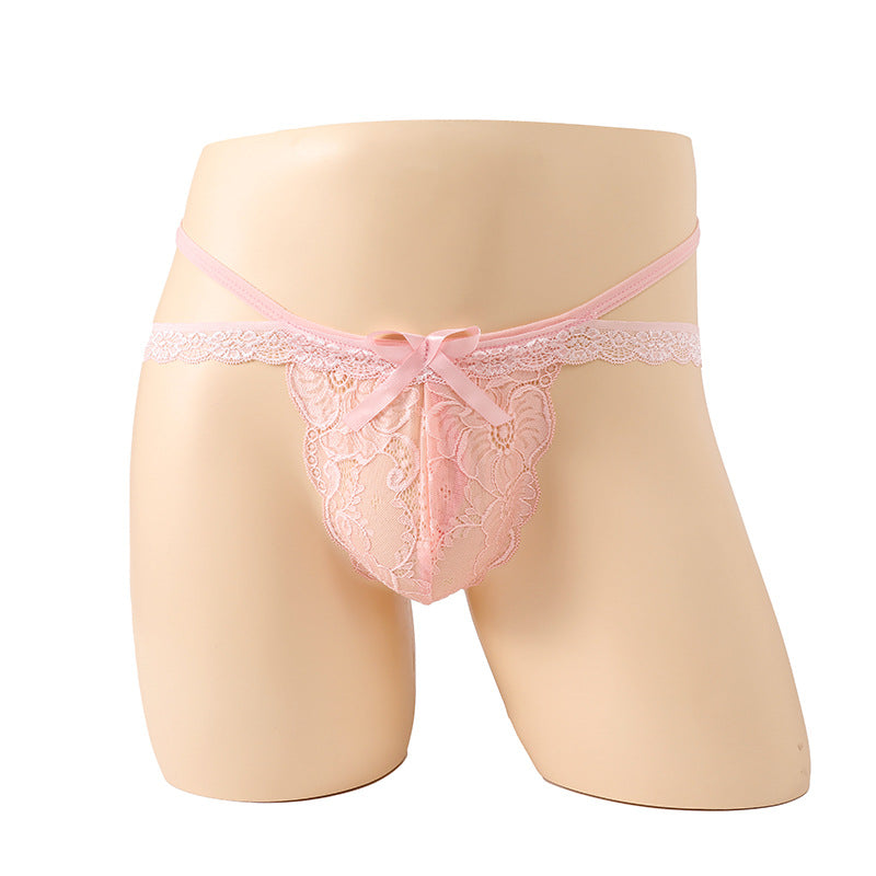 Hollow Lace Quadrangle Thong