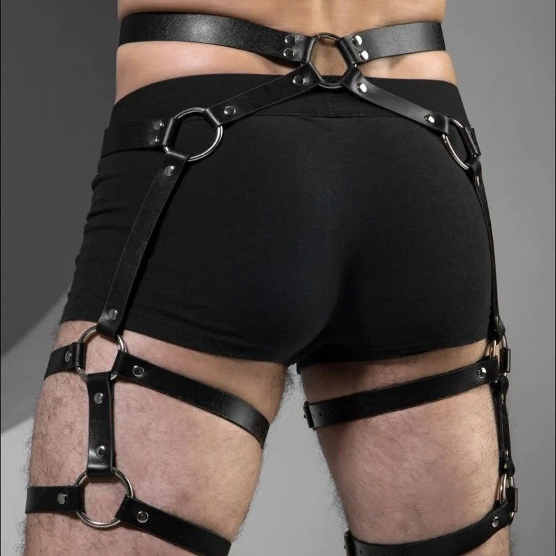 Leg Ring Hanging Pants Leather Pendants