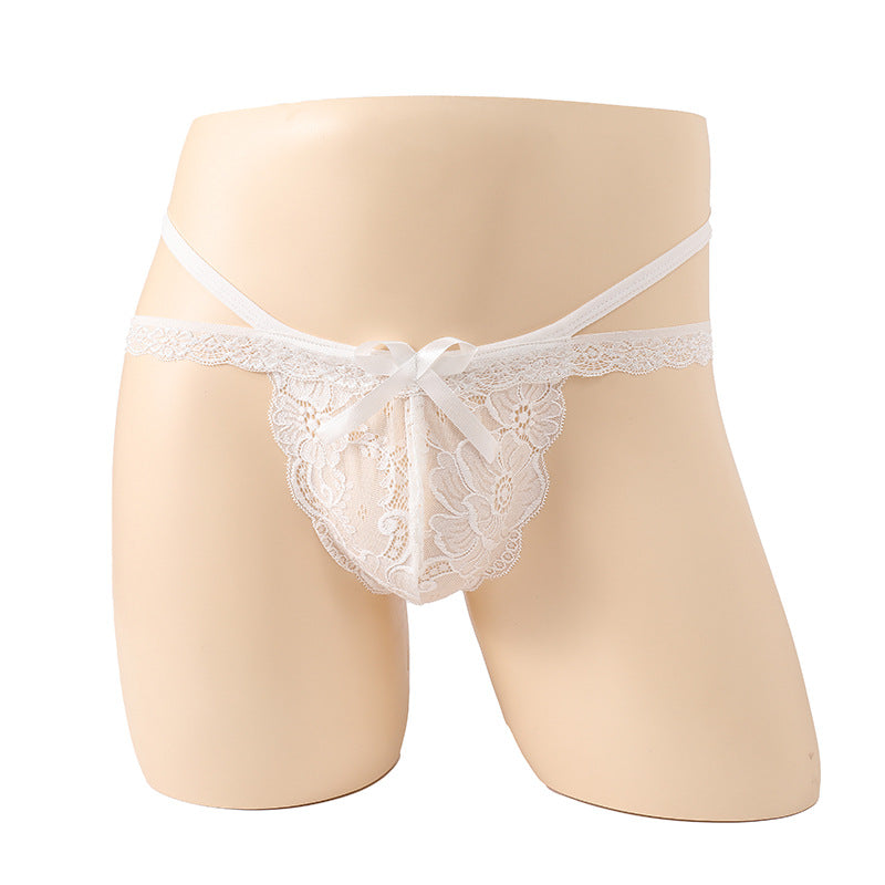 Hollow Lace Quadrangle Thong