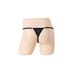 Lace See-Through Golden Ring Hollow T-Pants