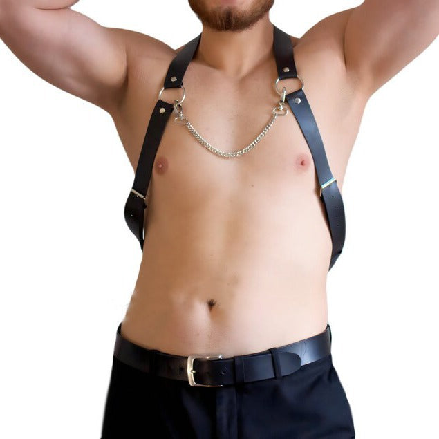 Punk Bundled Chain Chest Strap