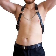 Punk Bundled Chain Chest Strap