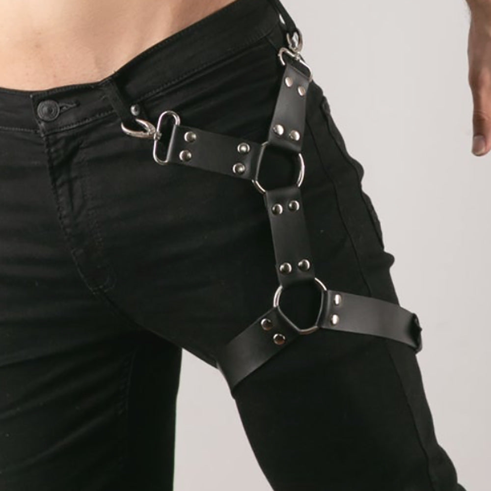 Men's Leather Underwear Costume Suit