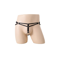 Black Suspender Iron Ring Panties