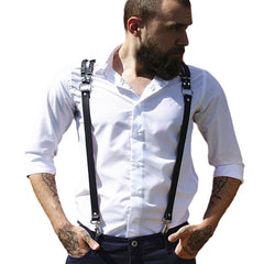 Leather Chest Shoulder Straps