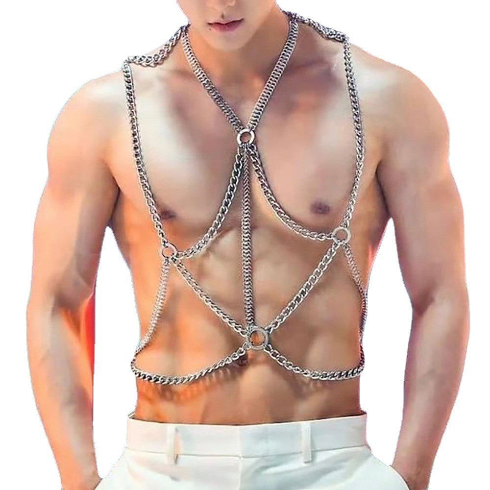 Hollow Body Chain Bondage Harness
