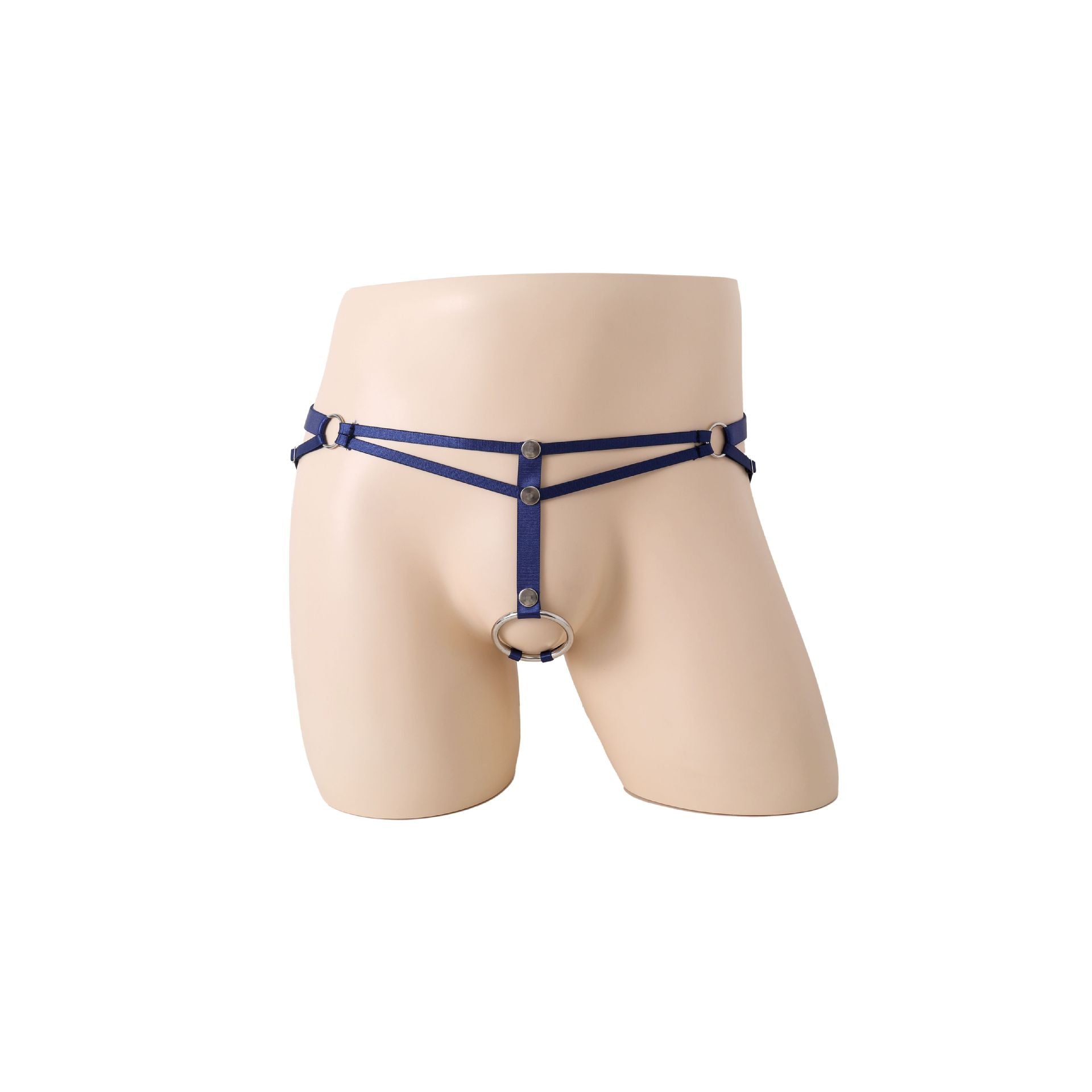 Black Suspender Iron Ring Panties