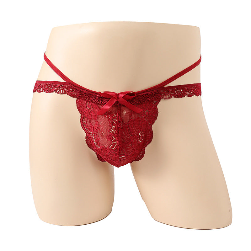 Hollow Lace Quadrangle Thong