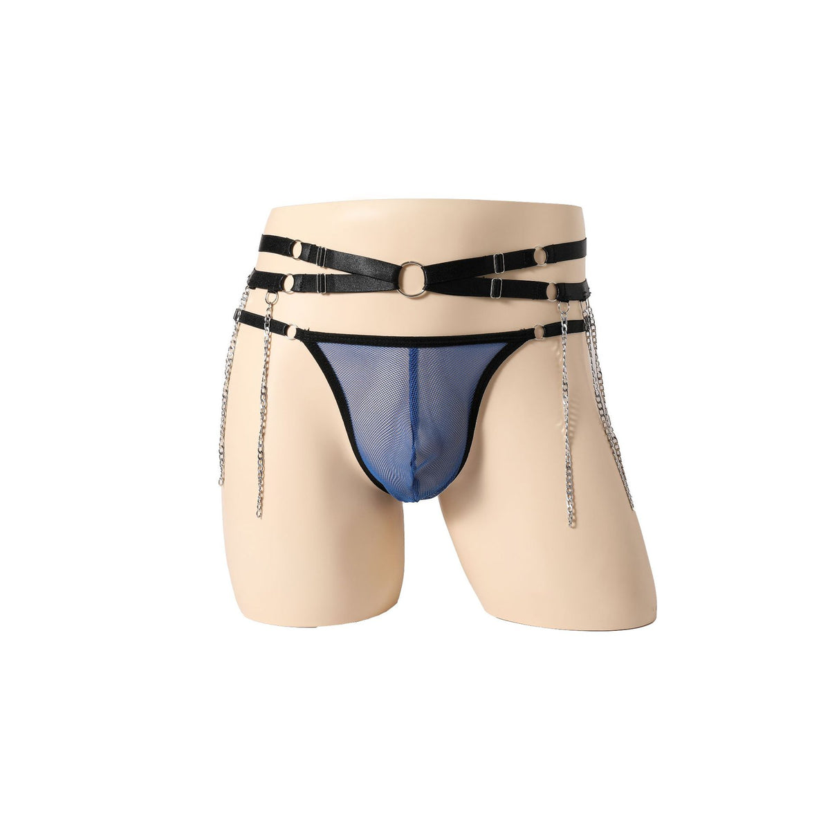 Perspective Hollowed-Out Chain Low Waist Panties
