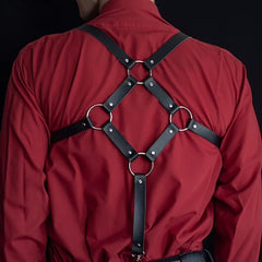 Punk Leather Hanging Shoulder Belt
