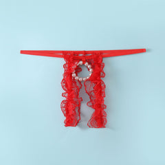 Mesh Bead Chain Hollow Thong