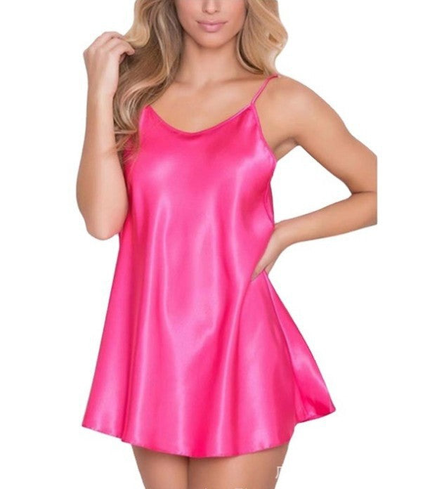 Silky Smooth Satin V-Neck Sleep Chemise