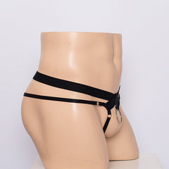 Elastic Lace Hollow and Ring Briefs