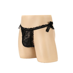 Transparent Low Waist Strap Nightclub Briefs