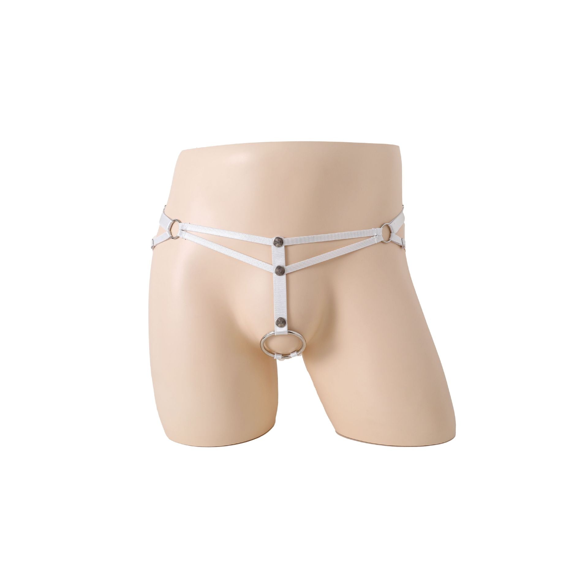 Black Suspender Iron Ring Panties