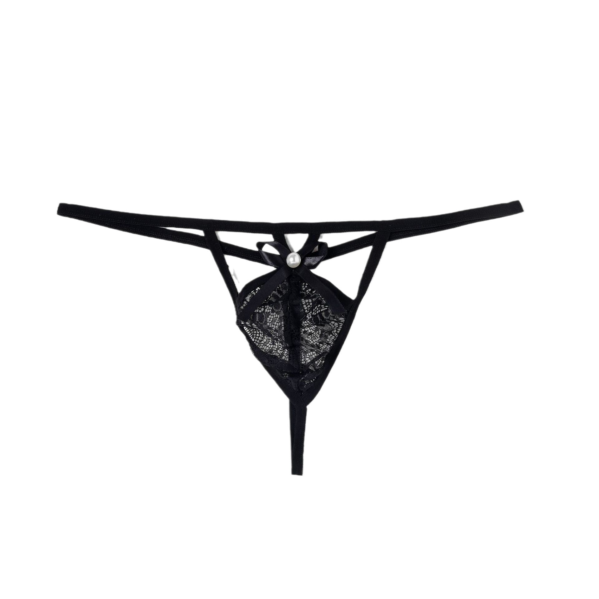 Cute Red Hollow Low Rise Thong