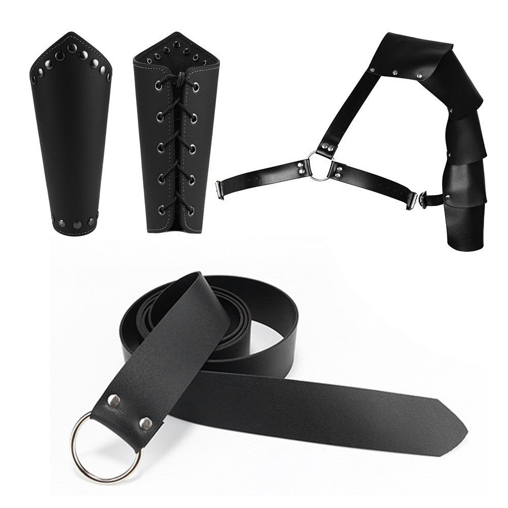 Bundled Leather Bondage Straps