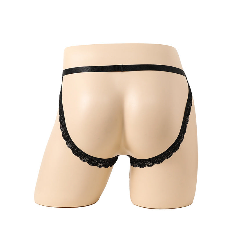 Lace Ribbon Quadrangle Underwear