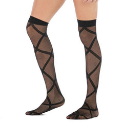 Strap-On Compatible Printed Stocking