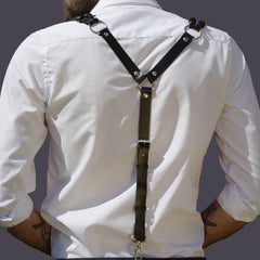Leather Chest Shoulder Straps