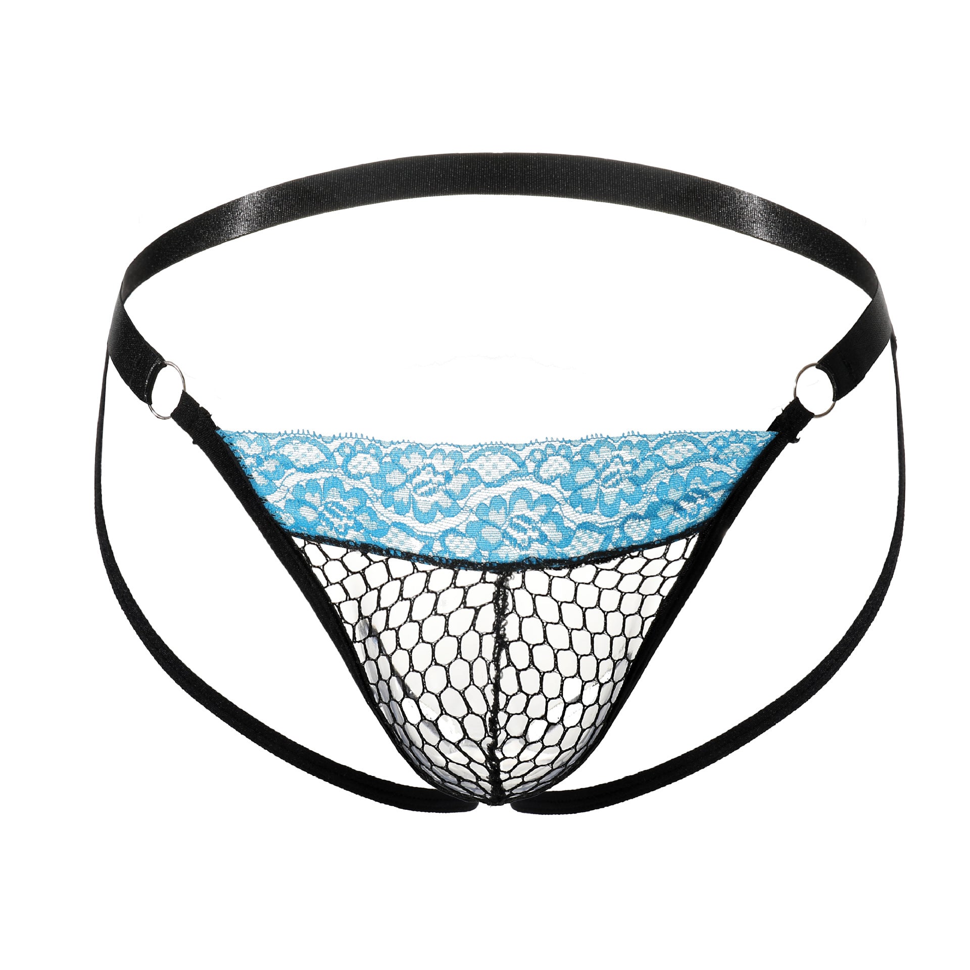 Mesh Fishnet Hollow Passion Strap Lace Pants