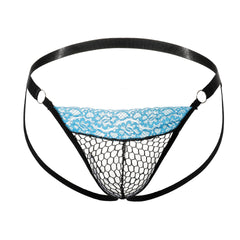 Mesh Fishnet Hollow Passion Strap Lace Pants